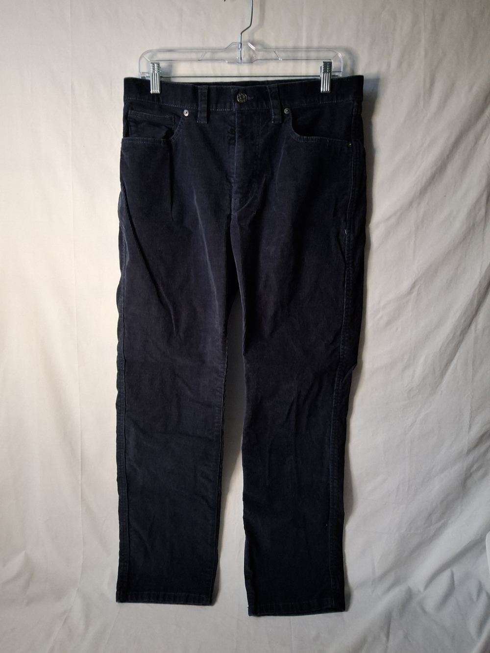 L.L. Bean Men's Navy Relaxed Corduroy Jeans